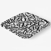 Alphabet Letters Papieren Bordje (Gebogen)