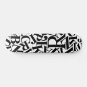 Alphabet Letters Persoonlijk Skateboard (Horizontaal)