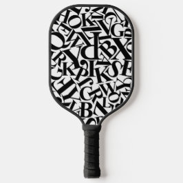 Alphabet Letters Pickleball Paddle