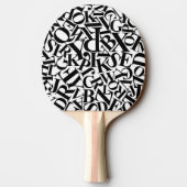 Alphabet Letters Tafeltennisbatje (Achterkant)