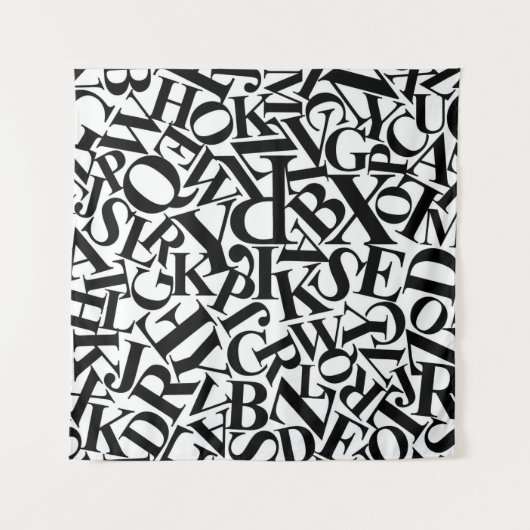 Alphabet Letters Wandkleed (Voorkant)