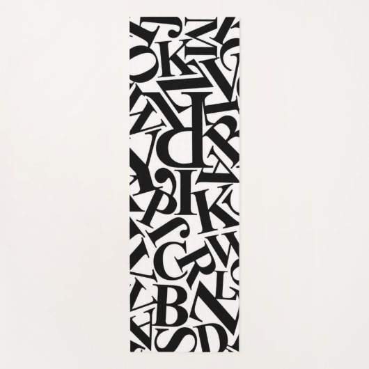 Alphabet Letters Yogamat (Voorkant)