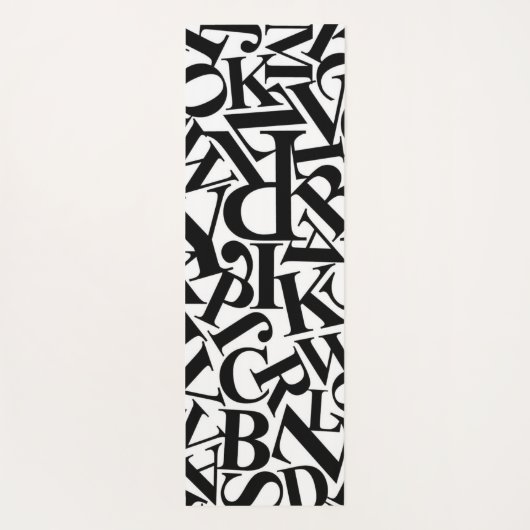 Alphabet Letters Yogamat (Achterkant)