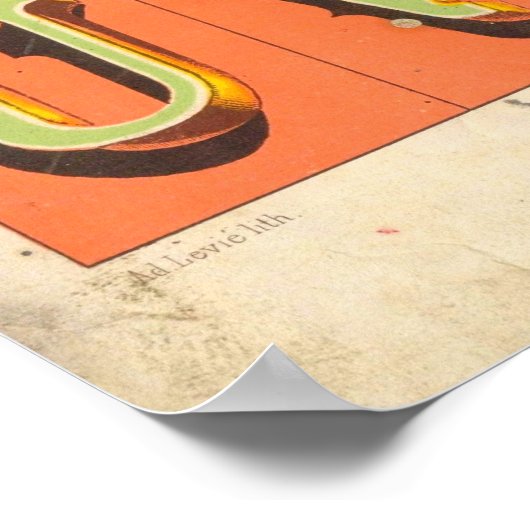 Alphabet (Lettres fantaisie) Poster (Hoek)