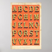 Alphabet (Lettres fantaisie) Poster (Voorkant)