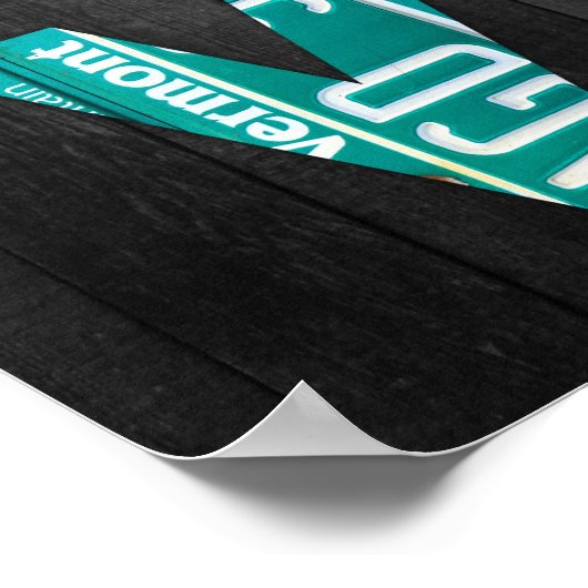 Alphabet License Bord Art Poster (Hoek)