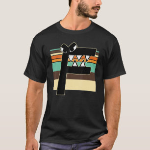 Alphabet Lore of Retro Sunset Costume for Boys Vil T-shirt