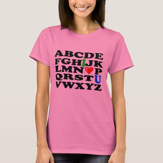 ALPHABET LOVE T-SHIRT (Voorkant)
