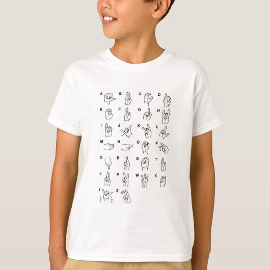 Alphabet LSF T-shirt (Voorkant)