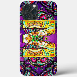 Alphabet M mandala Case-Mate iPhone Case