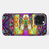 Alphabet M mandala iPhone Hoesje (Achterkant horizontaal)