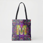 Alphabet M mandala Tote Bag (Voorkant)