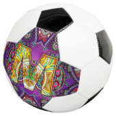 Alphabet M mandala Voetbal (Drie kwart)