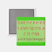 Alphabet Magnet (Voorkant / Achterkant)