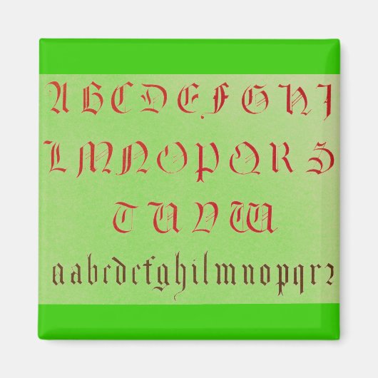 Alphabet Magnet (Voorkant)