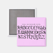 Alphabet Magnet (Voorkant / Achterkant)