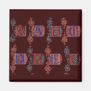 Alphabet magnet
