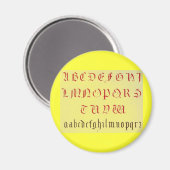 Alphabet Magnet (Voorkant / Achterkant)