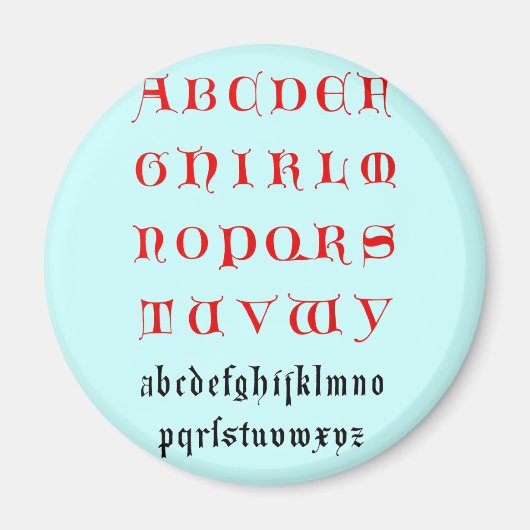 Alphabet Magnet (Voorkant)