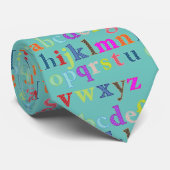 Alphabet Mannen Necktie Stropdas (Opgerold)