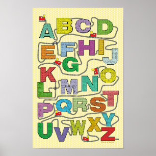 Alphabet Maze Poster