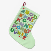 Alphabet Maze Poster Grote Kerstsok (Voorkant (Hangend))