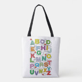 Alphabet Maze Puzzles Railroad Tote Bag (Achterkant)