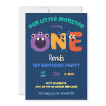 Alphabet Monsters 1e Verjaardag Ons Kleine Monster