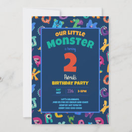 Alphabet Monsters Verjaardag Kleine Monster Add Ag Kaart