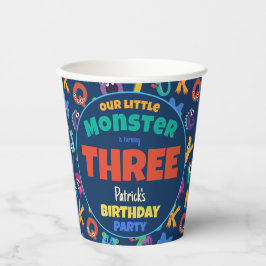 Alphabet Monsters Verjaardag Kleine Monster Add Ag Papieren Bekers