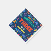 Alphabet Monsters Verjaardag Kleine Monster Add Ag Servet (Hoek)