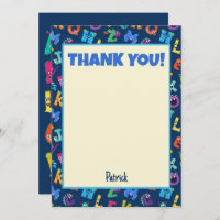 Alphabet Monsters Verjaardagsfeest ABC Bedankt