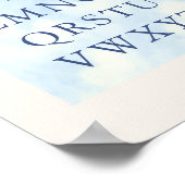 Alphabet – Navy Nursery ABC Wall Art (8x10) Poster (Hoek)