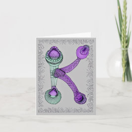 Alphabet Note Card Letter K Notitiekaartje