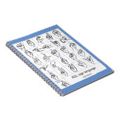 ALPHABET-notebook SIGN TAAL Notitieboek (Rechterzijde)