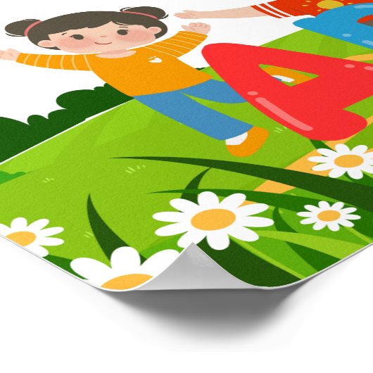 Alphabet & Numbers Educational Poster (Hoek)