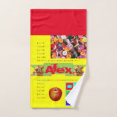 Alphabet Nummers Bathroom Towel sets Bad Handdoek (Handdoek)