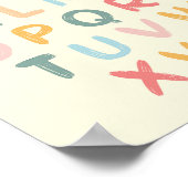 Alphabet Nursery Decor ABC Chart Poster (Hoek)