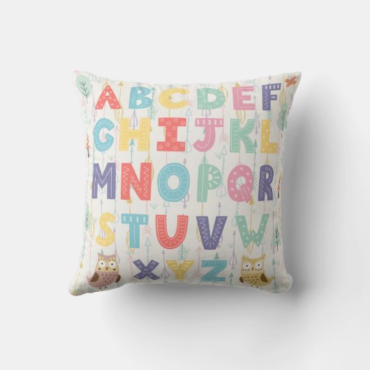 Alphabet Nursery Kussen (Achterkant)