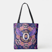 Alphabet O mandala Tote Bag (Achterkant)