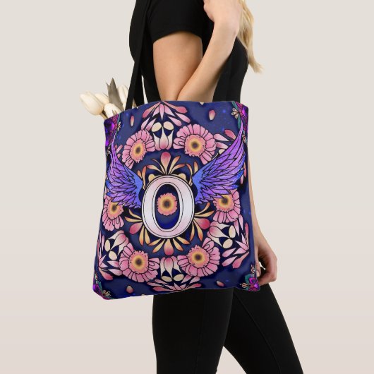 Alphabet O mandala Tote Bag (Dichtbij)