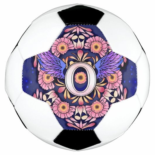 Alphabet O mandala Voetbal (Voorkant)