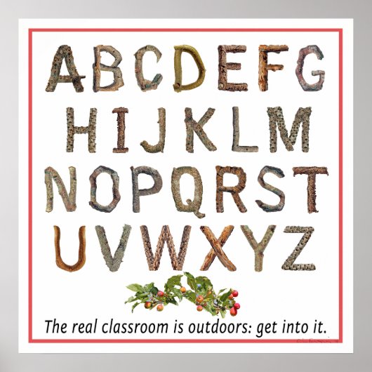 Alphabet Outdoor Classroom Poster (Voorkant)