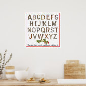 Alphabet Outdoor Classroom Poster (Keuken)