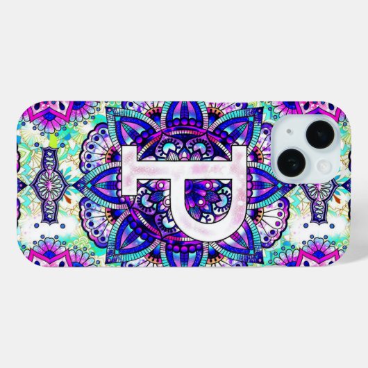 Alphabet P Case-Mate iPhone Case (Achterkant (horizontaal))