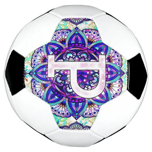 Alphabet P mandala Voetbal (Gedraaid)