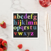 Alphabet Paper Napkin Servetten (Insitu)