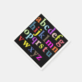 Alphabet Paper Napkin Servetten (Hoek)