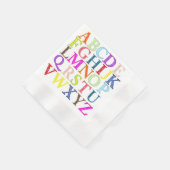 Alphabet Paper Napkin Servetten (Hoek)