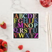 Alphabet Paper Napkin Servetten (Insitu)